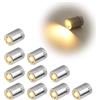Joynine 10 pcs Mini Luci LED a Batteria, LED Decorative per Modello in Miniatura, Lucine LED Decorative Adatto per Natale San Valentino Ringraziamento Modelli Artigianali Fai-Da-Te (Luce Bianca Calda)