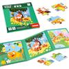 ASTARON Puzzle magnetici per bambini, 9-12-16 pezzi puzzle di apprendimento del mondo animale per il viaggio in auto, giocattoli da viaggio attività in auto per bambini
