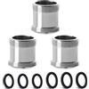 CNYMANY 3 Pezzi Adattatore per Rubinetto, CNYMANY Heighten Maschio M22 mm a Maschio M20 mm filettatura fine adattatore per aeratore da cucina adattatore per rubinetto per lavandino collegamento tubo