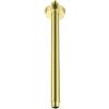 ALONI Braccio doccia da parete per soffione doccia, attacco a soffitto, oro spazzolato, 1/2, 30 cm
