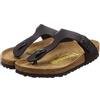 Birkenstock Gizeh Birko-Flor, Sandali Unisex - Adulto, Nero, 36 (Normale)