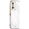 EASSGU [Telaio Elettrolitico Custodia per Xiaomi MI 11T / Xiaomi MI 11T Pro (6.67 Inches) Cover Protettiva in Morbido Silicone TPU - Bianco