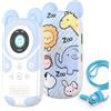PINHUI 32 GB Lettore MP3 Bluetooth 5.3 lettore mp3 bambini cavo di sospensione, Simpatico panda portatile per bambini, suono HiFi senza perdite, radio FM,allarme,scheda Micro SD da 128 GB espandibile