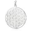 Vinani Ciondolo a forma di fiore della vita da donna 925 - Fiore della vita, ciondolo Mandala, piccolo, in argento sterling 925, per donna, 30 mm ALB-EZ, Argento, Nessuna pietra preziosa