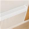 EasyByMall Copertura protettiva per termosifone, bianca, per riscaldatori e termosifoni, per soggiorno/camera da letto/cucina, tappetino antipolvere per radiatore, varie dimensioni (60 cm)