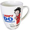 Betty Boop - Tazza da tè/caffè, motivo: Don't Do Mornings