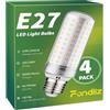 Fondiiz Lampadine LED E27 Luce Calda 3000K, 16W 2200LM Lampadina LED E27 Equivalenti a 200W Lampada Alogena, Lampade Mais LED E27 Risparmio Energetico, AC 220-240V, Non Dimmerabile, 4 Pezzi