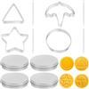 Dongcill 8 Pezzi Coreano Zucchero Candy Making Strumenti, Strumenti Coreani per la Creazione di Caramelle di Zucchero, Ombrello, Stella, Cerchio, Triangolo, Sfida dei Biscotti del Gioco