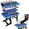 homelikesport homelikesport Tavolo da gioco 5 in 1 di per Calcio, Biliardo, Ping Pong, Basket, Hockey su Ghiaccio