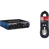 PreSonus Studio 24c Interfaccia audio 2x2, 192 kHz, compatibile USB-C & Cavo da microfono a mixer Stagg SMC6 da 6 metri XLR (m) -XLR (f), nero