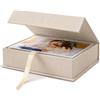 Hiwhy Scatola archiviazione foto,10x15 cm,lino,beige