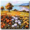 Hudemas Kit Mezzo Punto Completo di Tela e Filati Paesaggi Vari Mis 30x30cm (733)