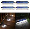 YiLaie Luci Solari da Giardino, Luci Solari Esterno,Luce Bianca 5700K Lampade Solari da Giardino con On/Off Automatica Faretti Solari LED da Esterno IP68 Impermeabile, 4 pezzi