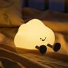 Refluxe Lampada Notturna a Nuvola in Silicone, Lampada LED Dimmerabile a Tocco, Lampada da Comodino Ricaricabile con USB, Luce Schiacciabile per Nursery, Decorazione per Camera dei Bambini e Regali(Cloud)