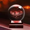 ALEENFOON Cristallo 3D Sistema Solare Ball Luce Notturna Night Light con Base LED multicolore per la decorazione domestica Regali per bambini (Astronomy)