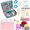 BDSHUNBF Uncinetto 66 Pcs Set per Principianti, Kit Uncinetto con Filo e Accessorio