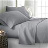 Ropa De Cama Lenzuolo per letto super king size in 100% cotone egiziano a 1000 fili, grigio argento