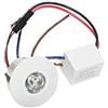 LineteckLED® E02.010.01N Faretto led segnapasso da incasso non calpestabile bianco 1-3W 220V 4500K natural white ⌀4cm per interni,per percorsi luminosi segnapasso punto luce scale segnapasso a parete
