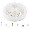 Generic Smart LED Fan Light - Ventilatore dimmerabile da soffitto per camere da letto moderne, 25,9 cm, design multifunzionale E27