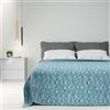 Byour3 - Copriletto Matrimoniale FANTASIA Misto Cotone Letto Singolo Piazza e Mezza Telo Arredo Copritutto Multiuso Coperta GrandFoulard Morbido Lavabile (Stelle Marine, Singolo)