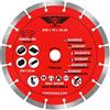 TopsTools TTDS230 - Lama per sega circolare diamantata segmentata per smerigliatrice angolare compatibile con Bosch Dewalt Makita Milwaukee e molti altri modelli, 230 mm x 10 mm x 22,23 mm