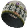 Pachamama Berretto da donna in lana lavorato a mano, design cardo scozzese, multicolore, taglia unica, fatto a mano, extra caldo, commercio equo e solidale