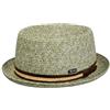 LIPODO Carignano Cappello Pork Pie Paglia Fascia in Pelle Prodotto in Italia Uomo Primavera Estate