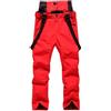 Sunnyuk Pantaloni da Sci Uomo, Pantaloni da Neve Uomo Tuta da Neve Snowboard Salopette Impermeabile Sci Pantaloni Invernale Taglie Forti Pantalone Montagna Termici Elasticizzati Curvy