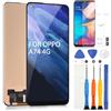 ARSSLY Schermo per Oppo A74 4G CHP2219/A95 5G PELM00/A94 5G CPH2211 6.43 LCD Display Touch Screen Assemblea Sostituzione Schermo di Vetro Digitalizzatore con Strumenti(Nero)