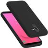 Cadorabo Custodia per Samsung Galaxy A6 PLUS / J8 in LIQUID NERO - Morbida Cover Protettiva Sottile di Silicone TPU con Bordo Protezione - Ultra Slim Case Antiurto Gel Back Bumper Guscio