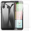 Shantime Cover compatibile con Brondi Amico Smartphone XL Nero + [2 pezzi] Pellicola Protettiva in Vetro Temperato - Silicone TPU Morbido Flessibile (6) (Trasparente)
