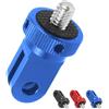 MotuTech 1/4 Vite Adattatore per Supporto Treppiede in Alluminio per Action Camera Universale per GoPro 10 9 8 Black 7 6 5 4 3 Insta360 One X X2 R GO2 DJI Osmo Action 2 SJCAM Xiaomi Xiaoyi (Blu)