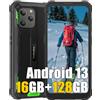 Blackview BV5300 Plus 16GB+128GB Rugged Smartphone 2024, 1TB Espandibile Android 13 Telefono Cellulari Resistente IP68, 13MP+5MP, 6,1 HD+ 6580mAh Dual 4G LTE Cellulare Offerta, OTG, GPS, FM, Verde