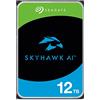 Seagate SkyHawk AI, interne Überwachungsfestplatte HDD 12 TB, 3.5 Zoll, SATA 6 Gb/s, 256 MB Cache, DVR-/NVR-Sicherheitskamerasystem, inkl. 3 Jahre Rescue Service, Modellnr.: ST12000VE001