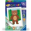 Ravensburger CreArt 23987-Dipingere con i Numeri, Motivo: Orsetto, a Partire dai 7 Anni in su, 23987