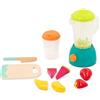 B. toys - Mini Chef - Playset Frullato di Frutta - Set da gioco per frullati - Frullatore giocattolo e accessori per la cucina - Cibo da gioco, tazza, tagliere, coltello - 3 anni +