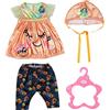 BABY born Outfit zucca per bambole da 43 cm | Vestito, leggings, cappellino, costume di Halloween per bambole da 43 cm