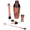Whiskey Rocks Set da bartending da 6 pezzi, shaker cobbler 750 ml rame lucido