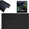 Silkwish Sfondo statico per acquario, 40 x 200 cm, per acquario, sfondo nero