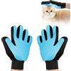 Fousenuk 1 Paio Guanto Togli Peli, Guanti per Cani Gatti Animali Guanto | Spazzola in Silicone Non Graffia, Massaggiante Togli Peli Animali per Massaggio e Pulizia Animali Domestici, Cura Capelli