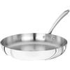 Baldassare Agnelli Pentole Agnelli Linea 1907 Padella con Manico, Alu-Inox, Argento, 24 cm