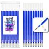 SEND UP SENDUP 12 Ricariche XXL Penna Gel Cancellabile BLU, Punta 0,5mm, Compatibile 100% solo Legami, +20% Inchiostro (2cm in più), Scrittura Scuola, Segni su Tessuto e Pelle, Regalo, Busta Biodegradabile