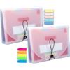 Lostwry 2 Pezzi Cartella Portadocumenti A4, 13 Tasche Porta Documenti Espandibili Organizer per Documenti A4 Porta Documenti Fisarmonica organizer per documenti per Faldoni Ufficio Scuola Casa, Bianco