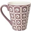Excelsa Etnika Mug 275 ml, Porcellana, Lilla, 10.19x10.19x10 cm