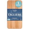 Creative Home Tagliere da Cucina in Legno | 22,5 x 12.5 x 1.2cm | Taglieri Professionale in Legno Ideali per Aperitivo, Pane, Formaggi | Scanalatura per Succhi | Legno di Faggio Naturale | Reversibile