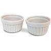 Guardini C0TC9A Set Crème Caramel, Ceramica, Bianco