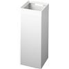 YAMAZAKI 4488 TOWER Trash Can, white, Steel, 22.5 x 22.5 x 60 cm