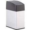 Relaxdays Pattumiera con sensore Acciaio Inox Coperchio Apertura Automatica Senza Contatto HLP: 26,5x11x18 cm, Argento, 3 L