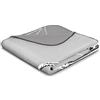 Biederlack Chill Time Trend Coperta, Misto Cotone, Grigio, Matrimoniale, 200x150x1 cm