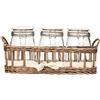 Premier Housewares, Barattolo per Cottage in Campagna, Colore Grigio, Ceramica Vetro, Grey, 15 x 40 x 19 cm